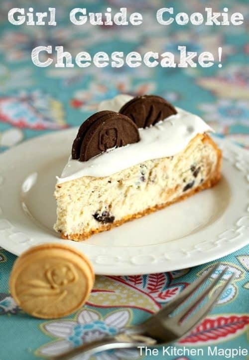 Girl Guide Cookie Cheesecake The Kitchen Magpie