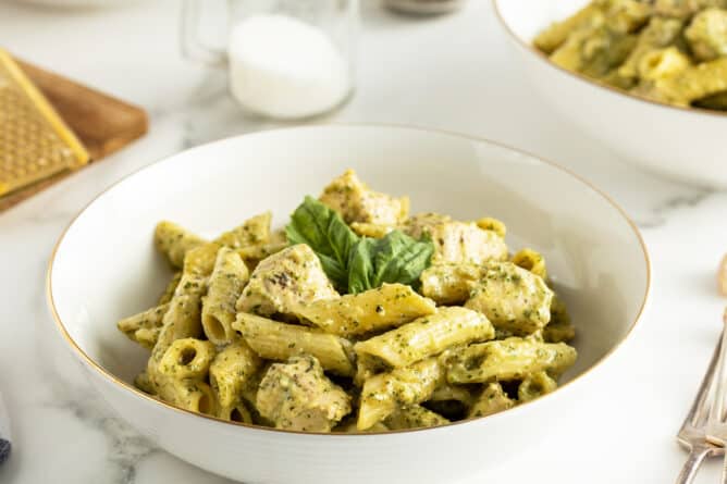 Creamy Chicken Pesto Pasta The Kitchen Magpie