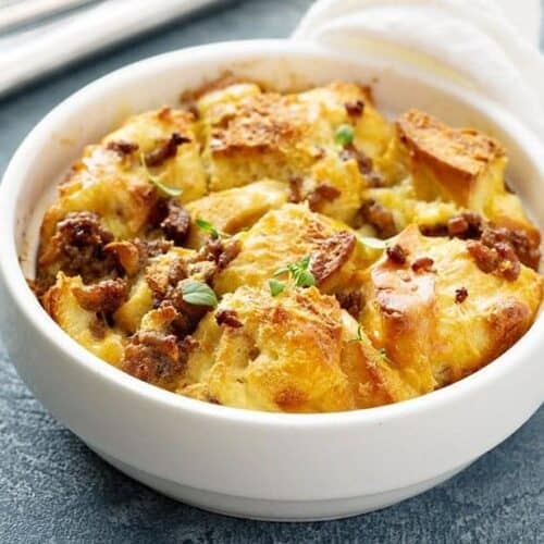 Sausage Breakfast Bake Casserole - The Kitchen Magpie