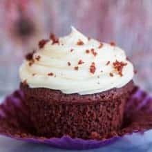 Red Velvet Cupcake with cream cheese frosting