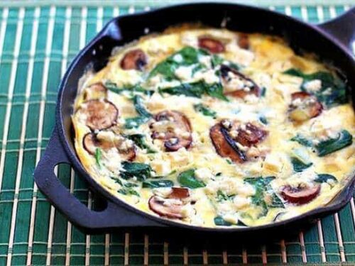 Mushroom Spinach Frittata - Hunter Angler Gardener Cook