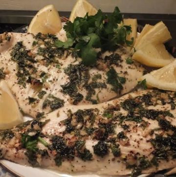 Extravagantly Luxurious Garlic & Herb Fish - The Kitchen Magpie