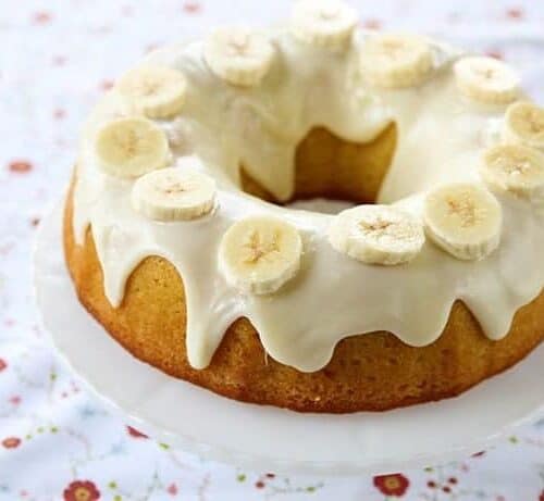 Banana Pudding Cake With Cream Cheese Glaze The Kitchen Magpie