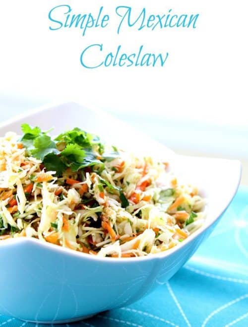 Simple Mexican Coleslaw - The Kitchen Magpie