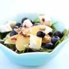 Blueberry Apple Swiss Salad with Dijon Mustard Vinaigrette