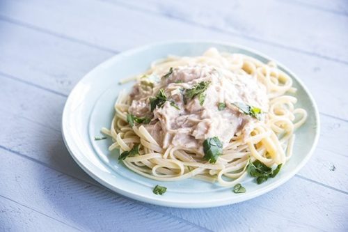 Gluten-Free Crock Pot Recipe - Bacon Mushroom Ranch Chicken and Pasta ...