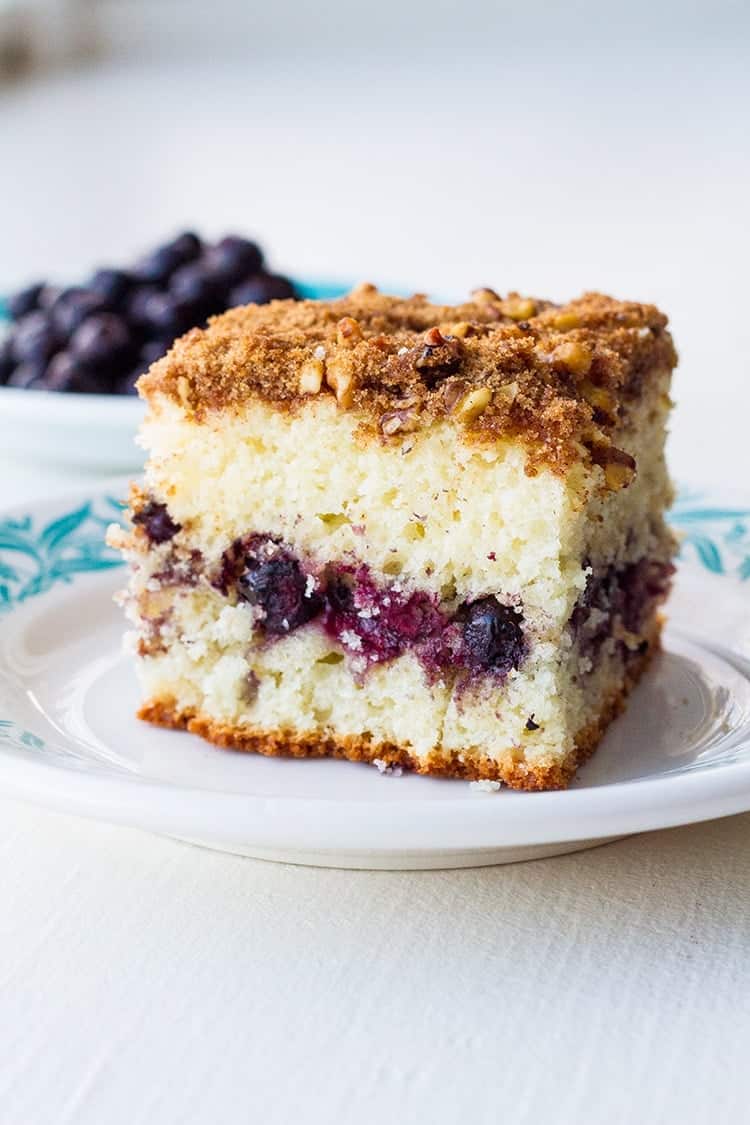 Saskatoon Coffee Cake - The Kitchen Magpie