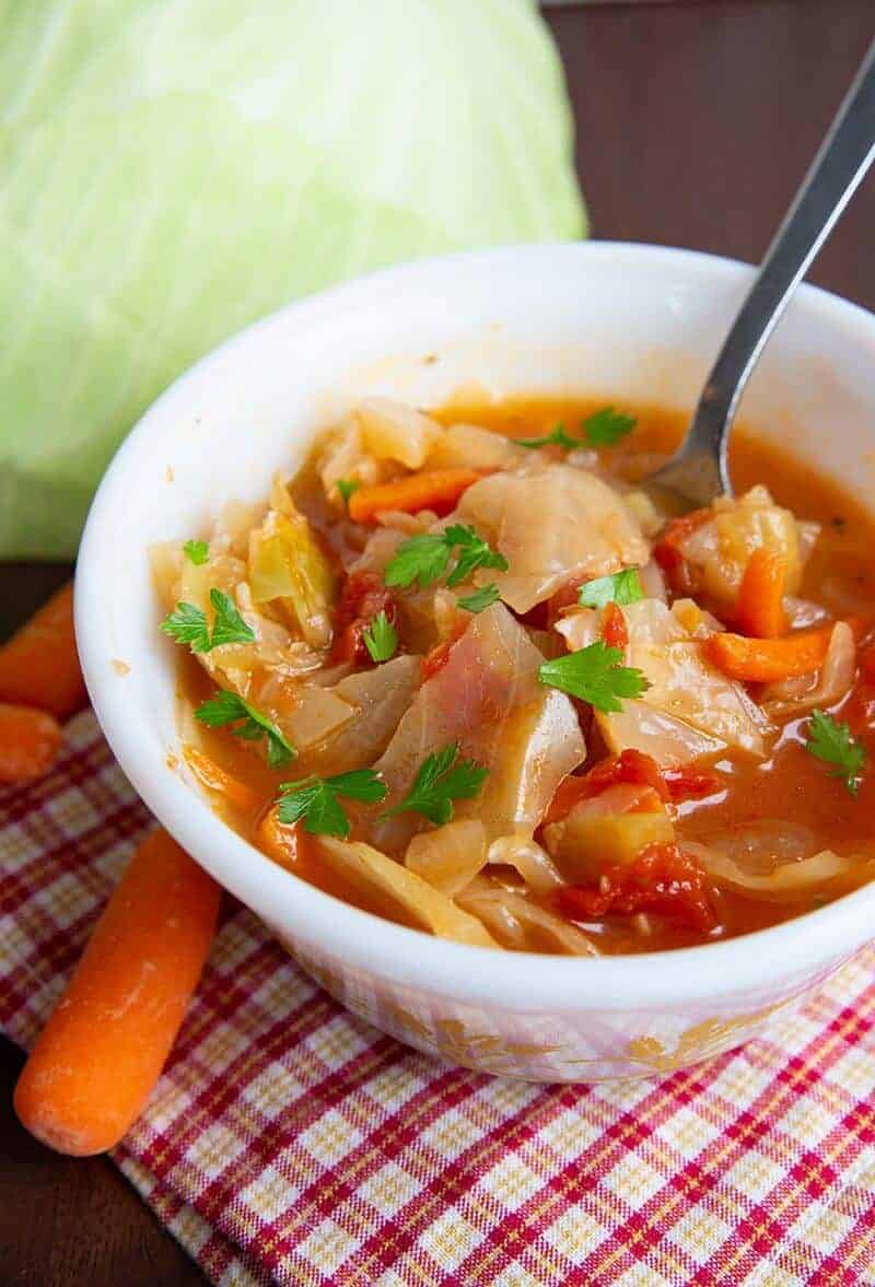 Keto No Noodle Chicken Cabbage Soup Recipe Diet Doctor Cabbage 