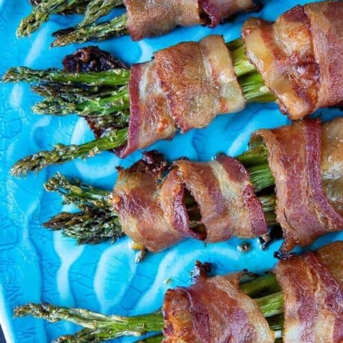 Bacon Wrapped Asparagus Bundles - The Kitchen Magpie