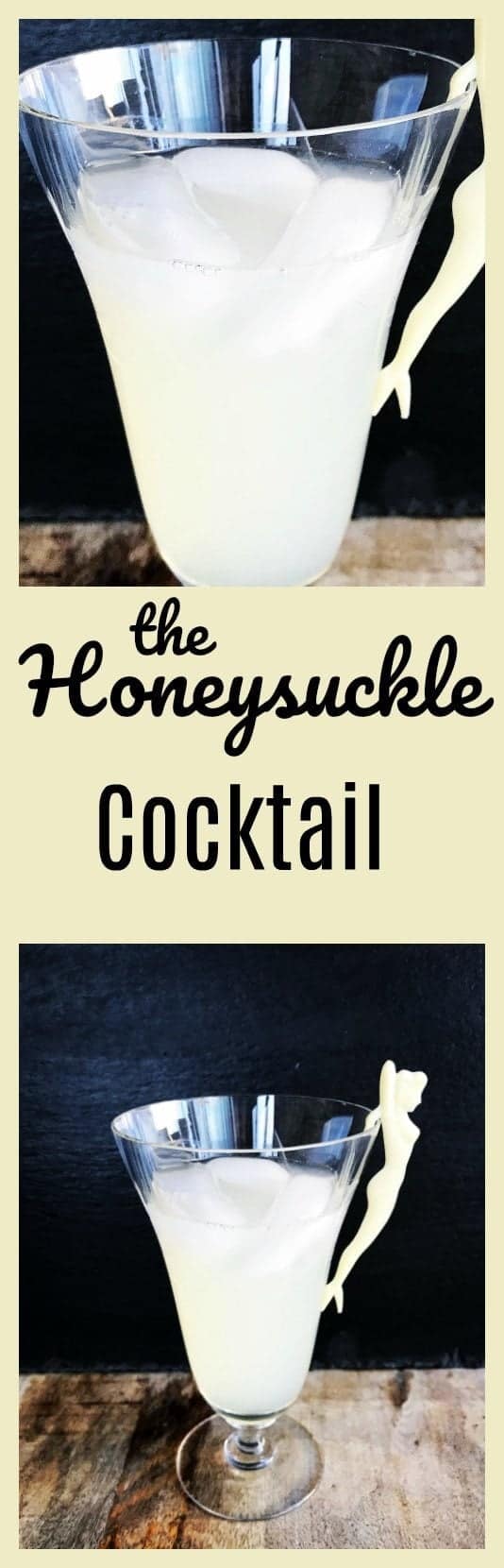 The Honeysuckle cocktail is a simple three ingredient cocktail that anyone can make. It consists of Rum, honey and lemon juice. From @kitchenmagpie