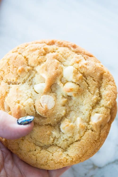 Thick & Chewy White Chocolate Chip Macadamia Nut Cookies - The Kitchen ...