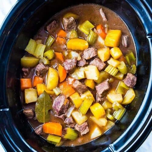 Simple and Delicious Crock Pot Beef Stew Recipe - The Kitchen Magpie