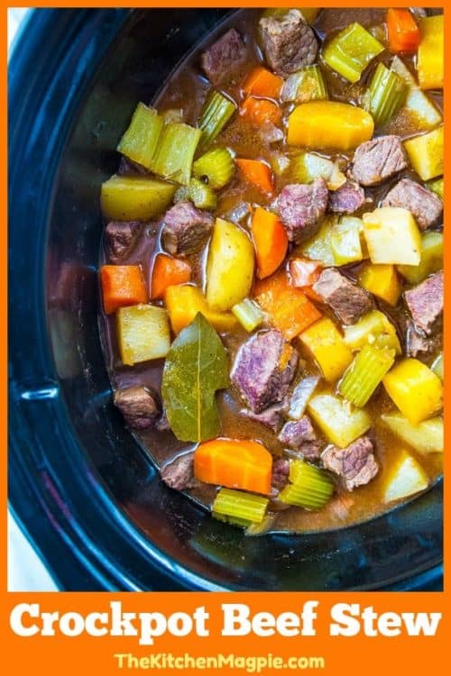 Simple and Delicious Crock Pot Beef Stew Recipe - The Kitchen Magpie