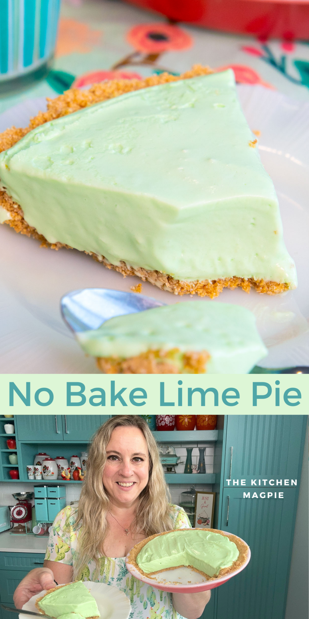 This deliciously sweet and tangy creamy lime pie has only five ingredients and is the perfect no-bake dessert that is so fast and easy to make.