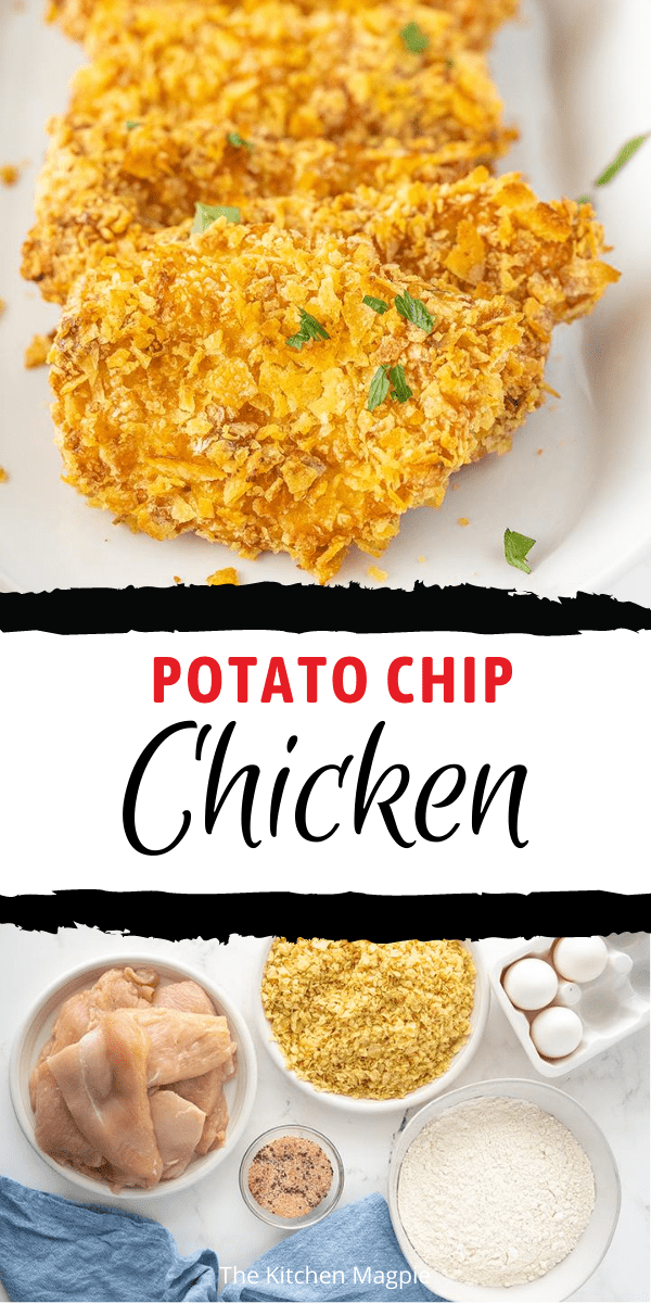 Oven Fried Potato Chip Chicken - The Kitchen Magpie