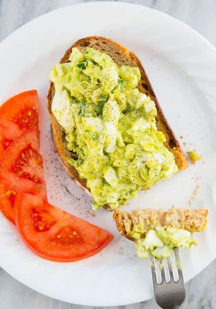 Avocado Egg Salad - The Kitchen Magpie