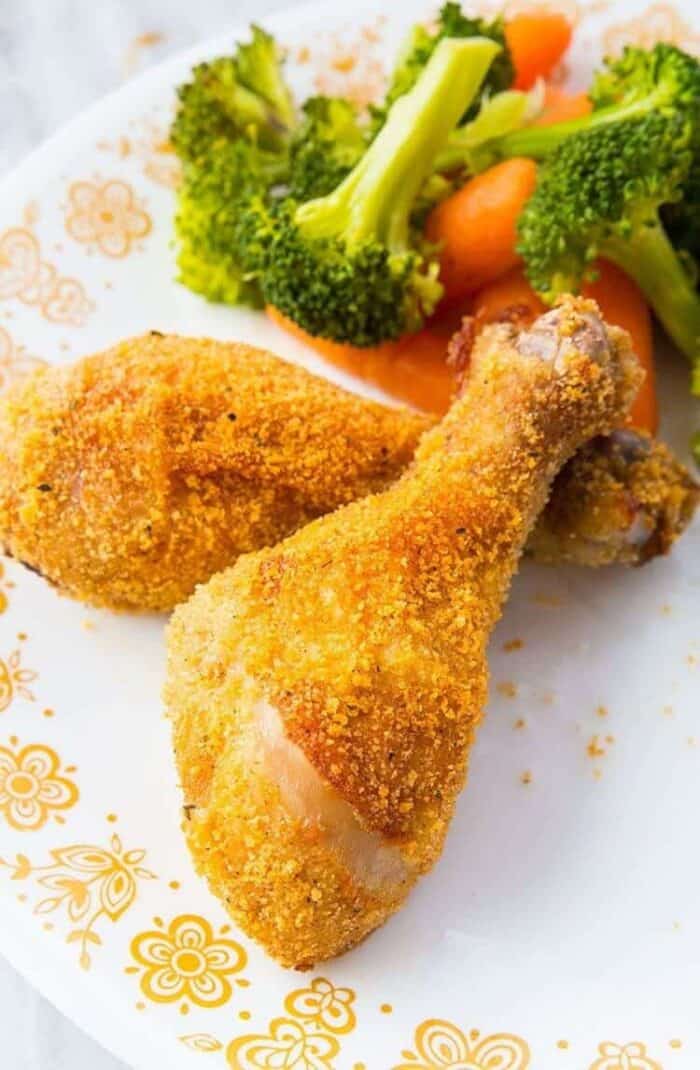 Baked Crispy Chicken Legs - Immaculate Bites
