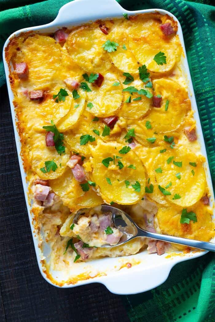 Scalloped Potatoes and Ham - The Kitchen Magpie