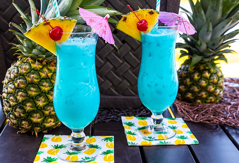 The Blue Hawaiian Cocktail - The Kitchen Magpie