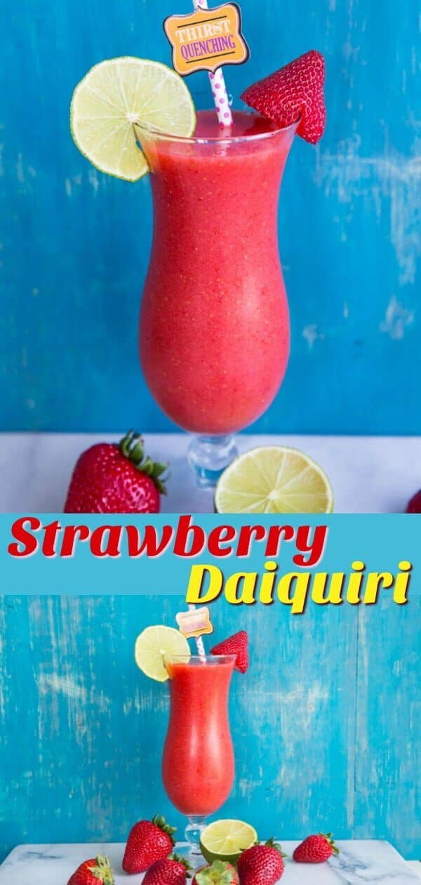 Easy & Fresh Strawberry Daiquiri - The Kitchen Magpie