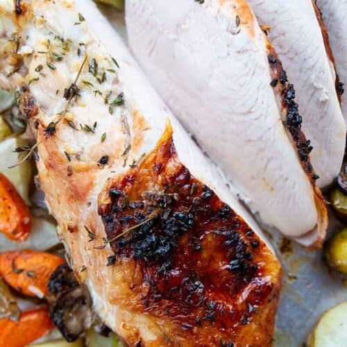 Cooking a Deconstructed Sheet Pan Turkey · The Typical Mom