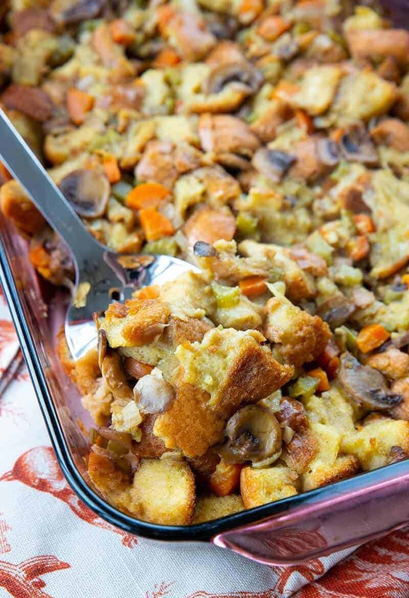 Oven Baked Turkey Stuffing - The Kitchen Magpie