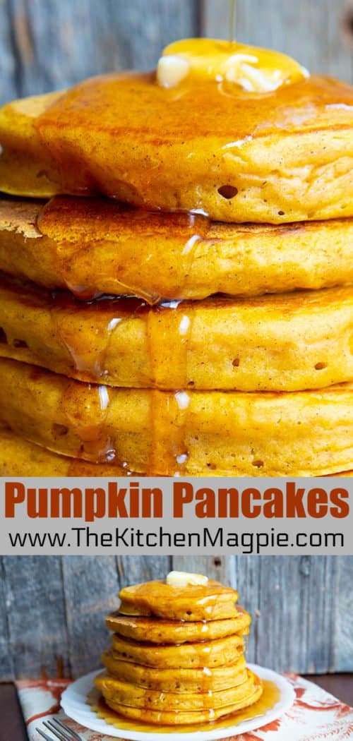 Stupid Good Pumpkin Pancakes Recipe - The Kitchen Magpie