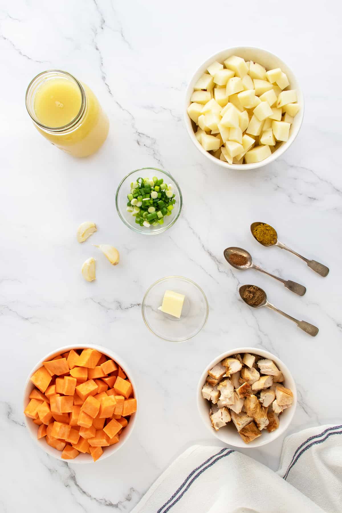 Curried Sweet Potato Soup With Chicken