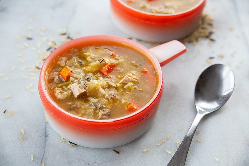 How to Make Turkey Carcass Soup - The Kitchen Magpie