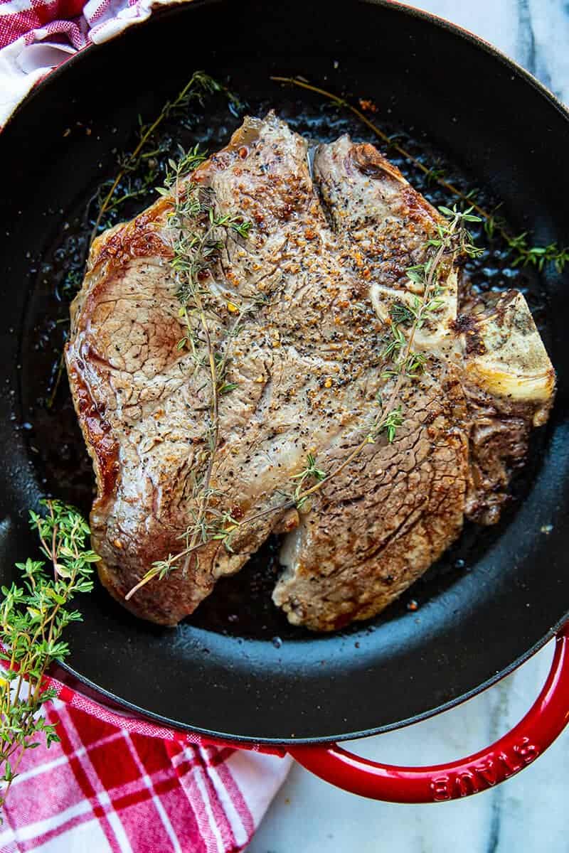 Perfect pan-seared steak on the stove - Big Sky, Little Kitchen