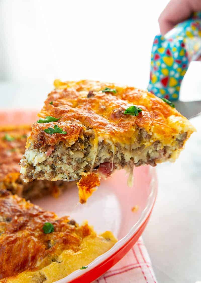 The Bisquick Impossible Cheeseburger Pie - The Kitchen Magpie