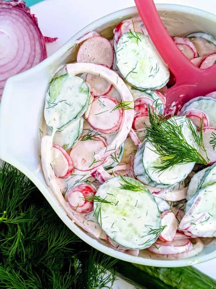 Dilled Creamy Cucumber Salad The Kitchen Magpie