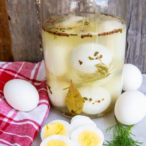 Easy Refrigerator Pickled Eggs - No Canning! - The Kitchen Magpie