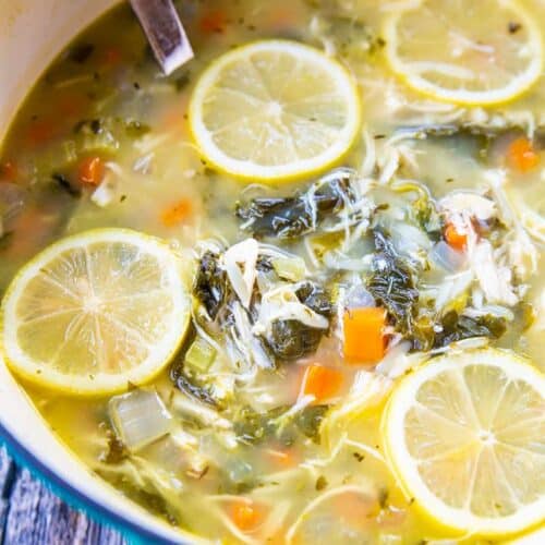 Lemon Chicken Soup with Orzo - The Kitchen Magpie