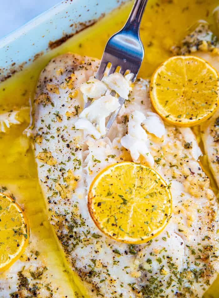 Butter Poached Lemon Garlic Tilapia Recipe The Kitchen Magpie 0548