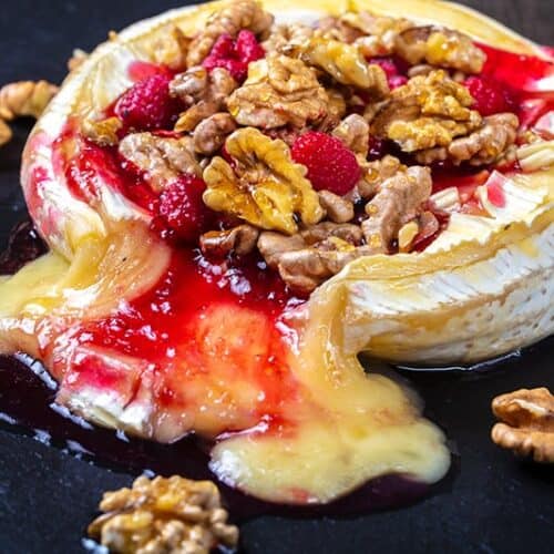 Walnut Raspberry Baked Brie The Kitchen Magpie