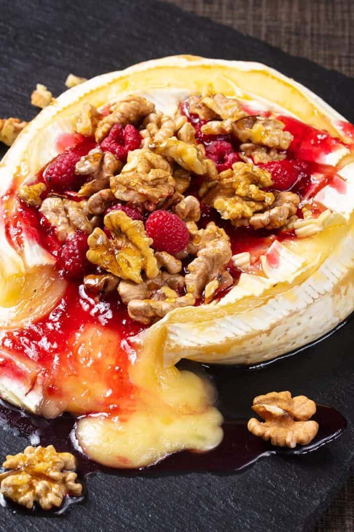 Walnut Raspberry Baked Brie The Kitchen Magpie 4732