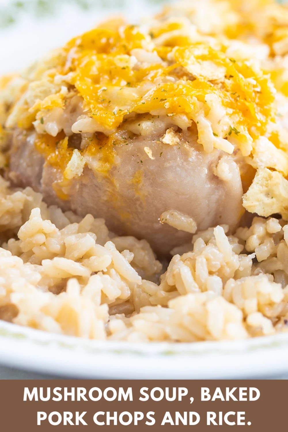 Mushroom Soup Baked Pork Chops And Rice The Kitchen Magpie