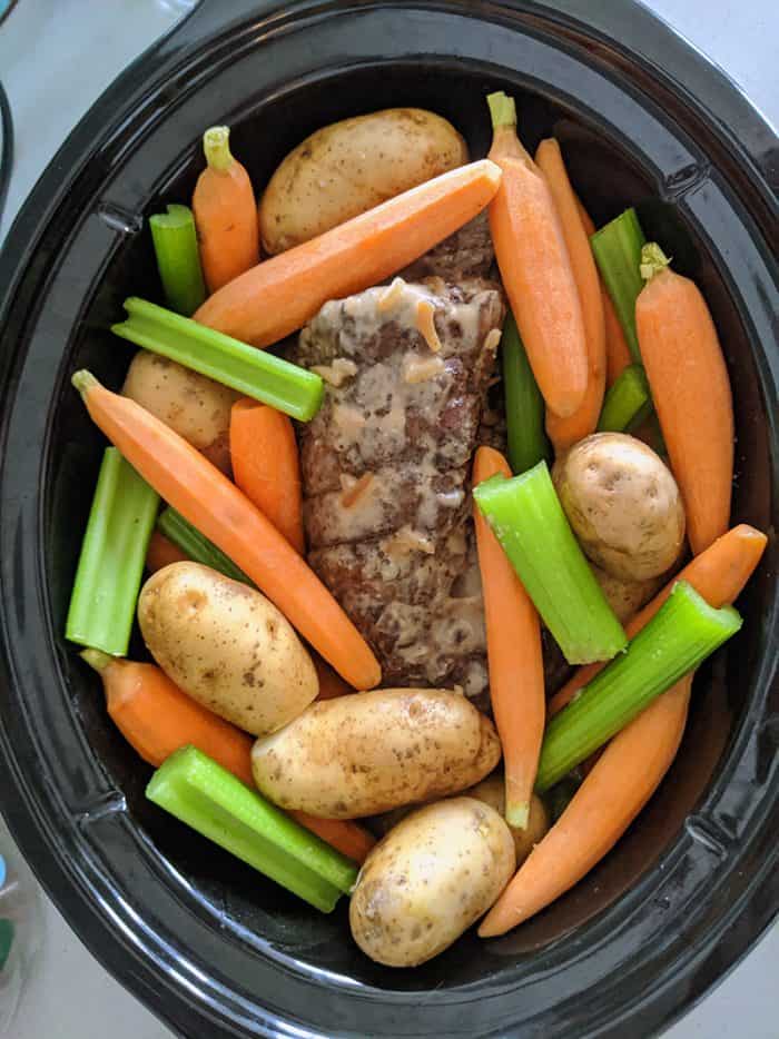 Classic 3 Ingredient Slow Cooker Pot Roast The Kitchen Magpie