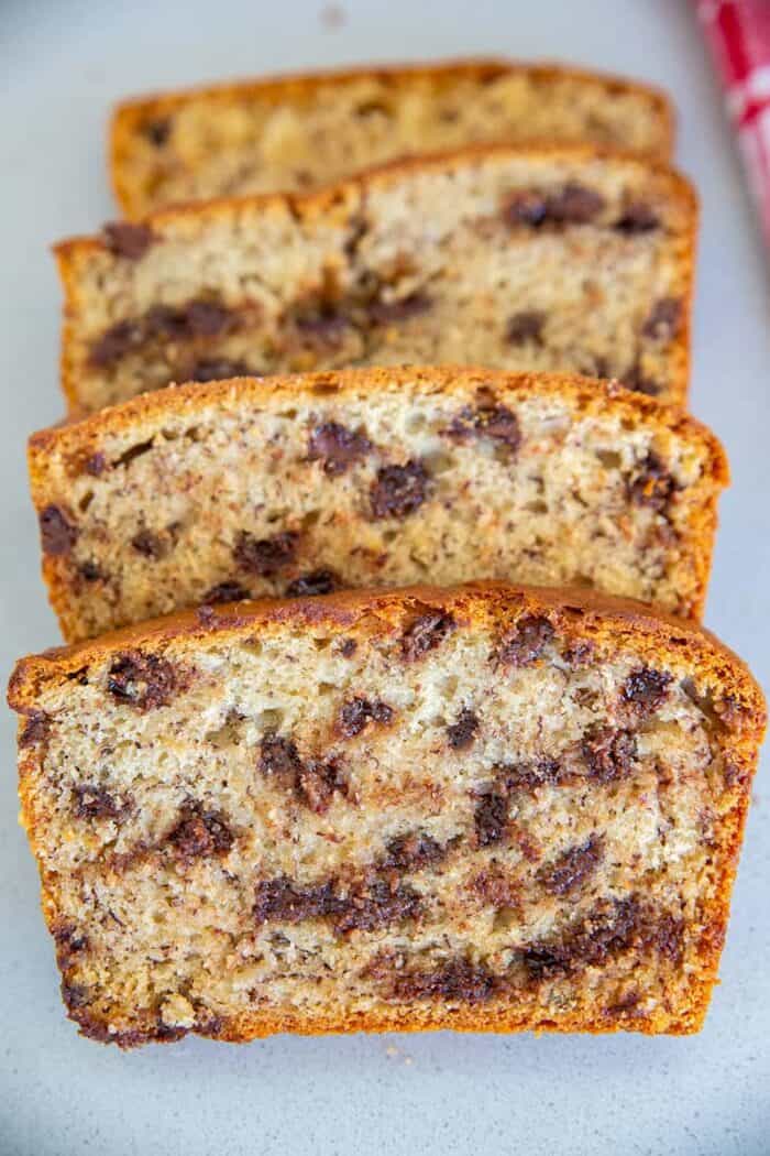 Chocolate Chip Sour Cream Banana Bread Recipe The Kitchen Magpie