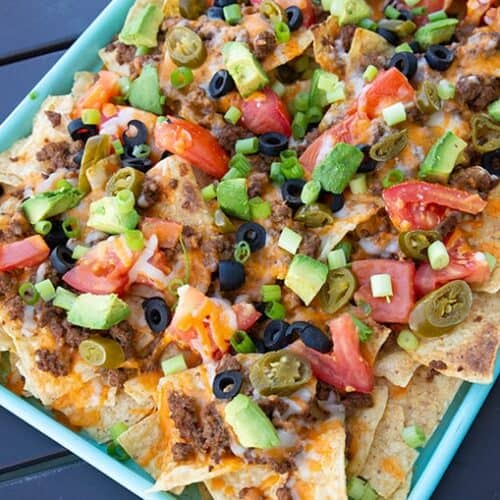 Taco Sheet Pan Nachos - The Kitchen Magpie