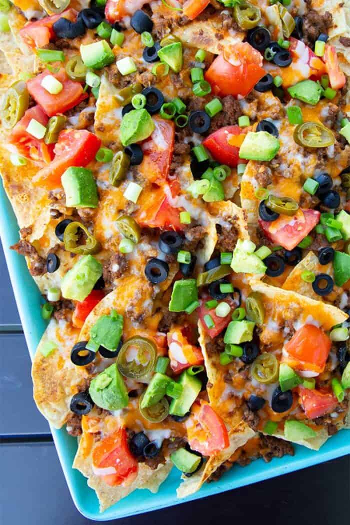 Taco Sheet Pan Nachos - The Kitchen Magpie