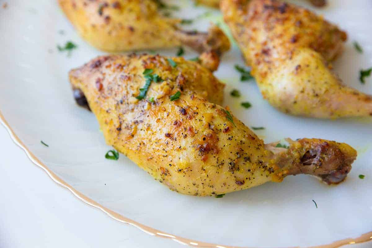 Oven Baked Chicken Leg Quarters - The Kitchen Magpie