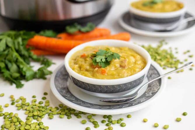 Instant Pot Split Pea Soup - The Kitchen Magpie