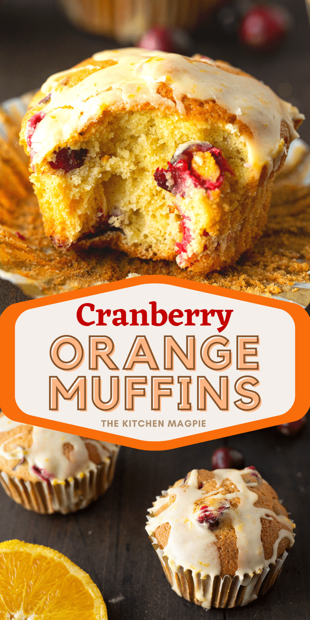 These cranberry orange muffins are loaded with fresh cranberries, fresh oranges and are the perfect taste of the season!