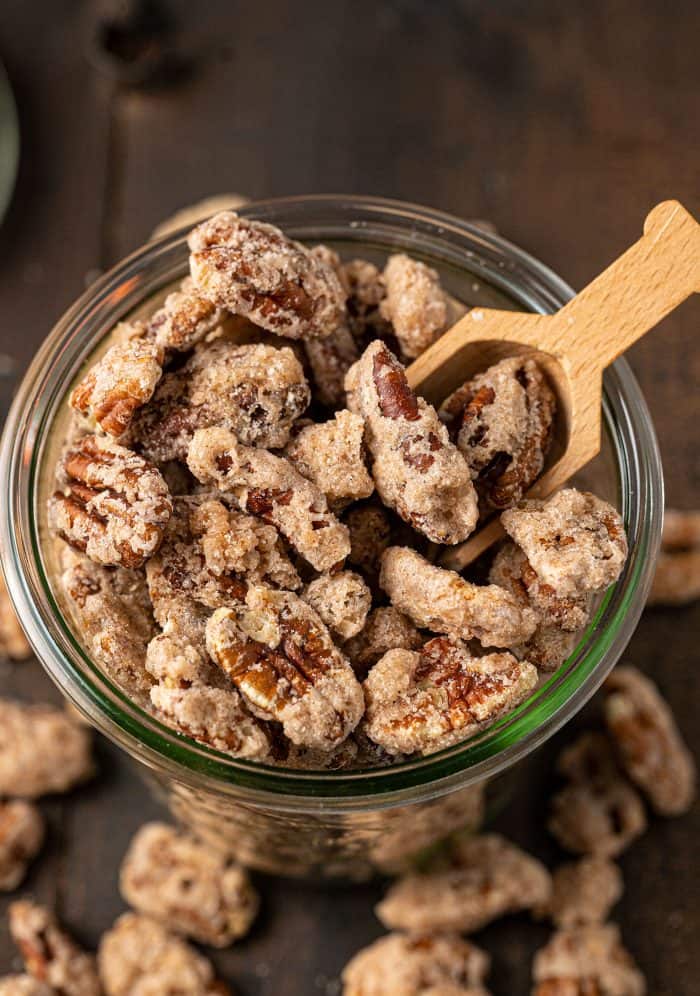 Old Fashioned Candied Pecans - The Kitchen Magpie