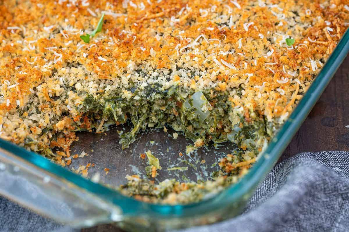 Creamy Spinach Casserole The Kitchen Magpie 3589