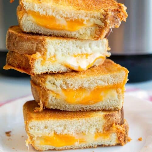 Air Fryer Grilled Cheese Sandwiches - The Kitchen Magpie