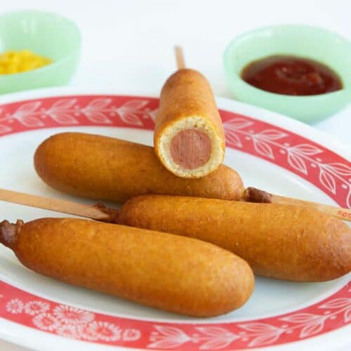 Air Fryer Corn Dogs - The Kitchen Magpie