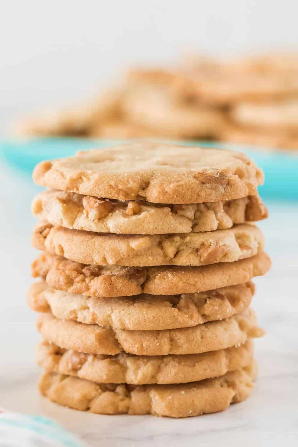 Crispy Butterscotch Cookies - The Kitchen Magpie